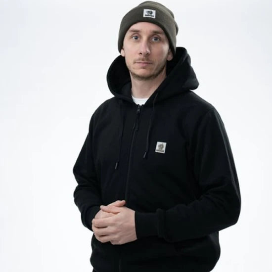 Hanorac Nash Make It Happen Badge Zipped Hoodie Black, Marime L