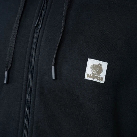 Hanorac Nash Make It Happen Badge Zipped Hoodie Black, Marime S