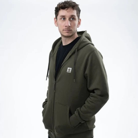 Hanorac Nash Make It Happen Badge Zipped Hoodie Green, Marime L