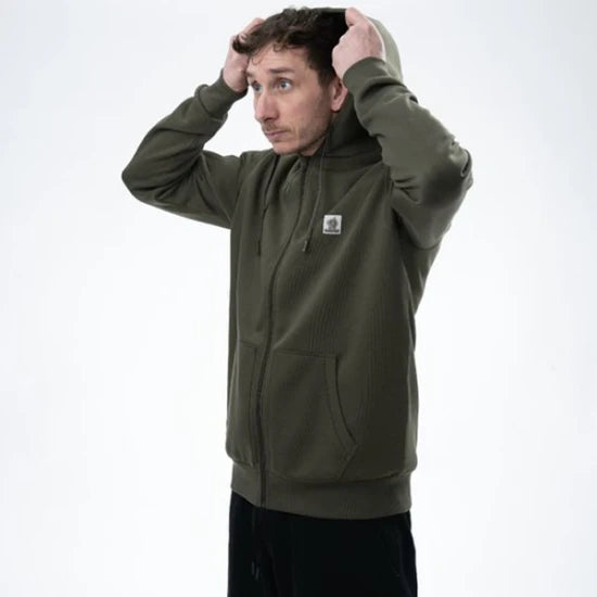 Hanorac Nash Make It Happen Badge Zipped Hoodie Green, Marime S