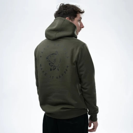 Hanorac Nash Make It Happen Carp Logo Hoodie Green, Marime S