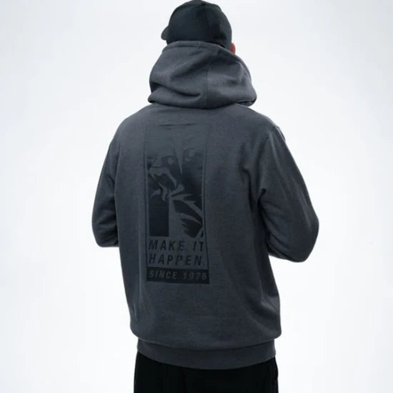 Hanorac Nash Make It Happen Since 1978 Hoodie Grey Marl, Marime L