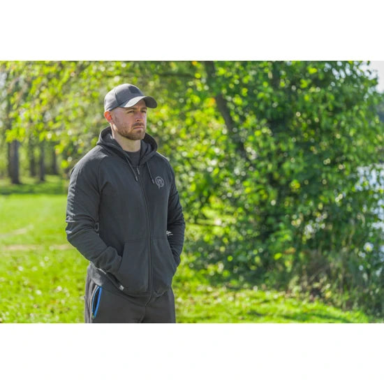 Hanorac Preston Core Collection Zip Hoodie, Black, Marimea S