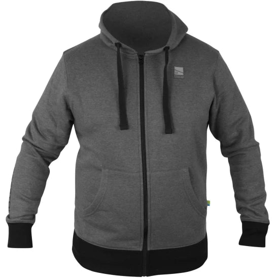 Hanorac Preston Zip Hoodie, Grey, Marime S