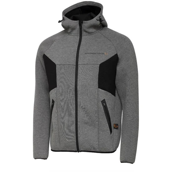 Hanorac Savage Gear Tec Foam Zip, Dark Grey Melange, Marimea S