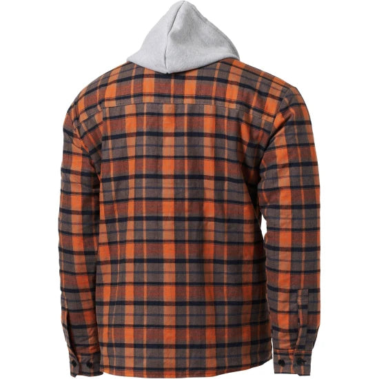 Hanorac Savage Gear Twin Shirt Jacket Check M, Orange Grey
