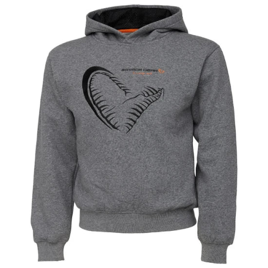 Hanorac Savage Gear Junior Jaw Grey Melange 12-14 Ani