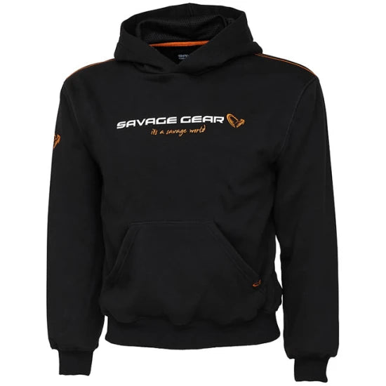 Hanorac Savage Gear Junior Logo Black Ink 14-16 Ani