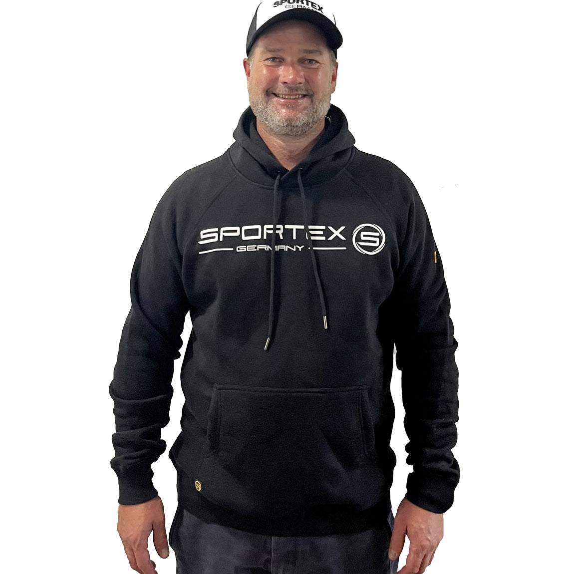 Hanorac Sportex Hoodie Black, Marime L