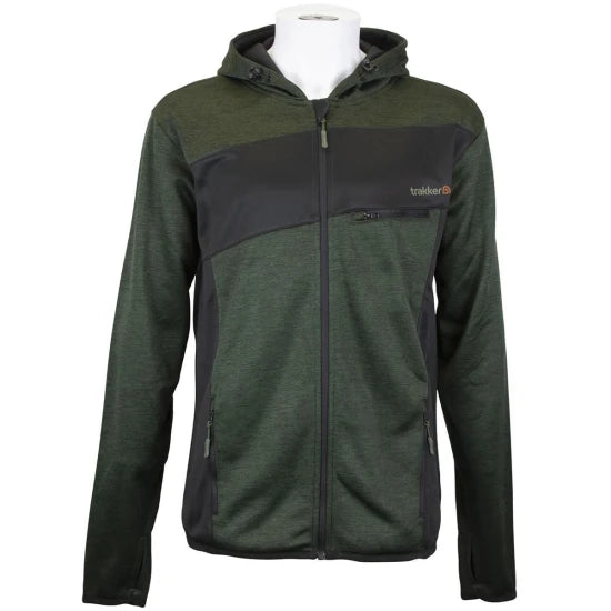 Hanorac Cu Fermoar Trakker Marl Fleece Back Hoody, Marime 3xl