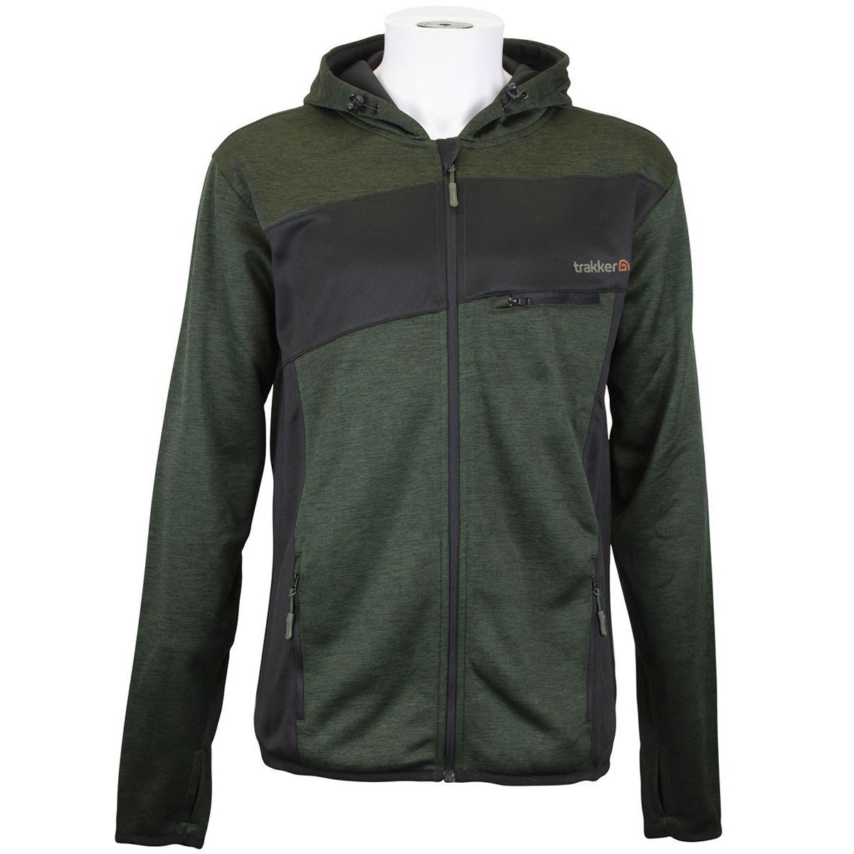 Hanorac cu Fermoar Trakker Marl Fleece Back Hoody, Marime M