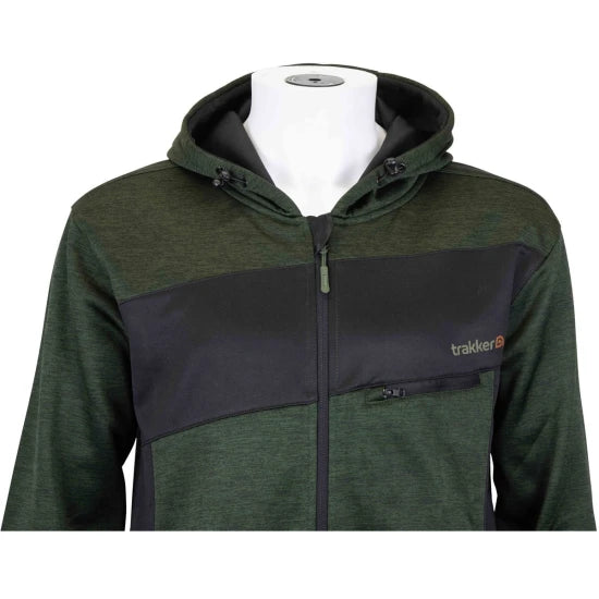 Hanorac Cu Fermoar Trakker Marl Fleece Back Hoody, Marime S