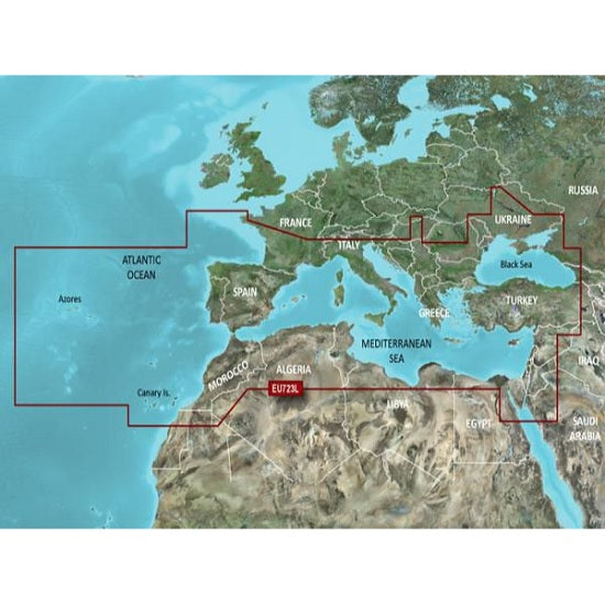 Harta Garmin pentru Europa de Sud