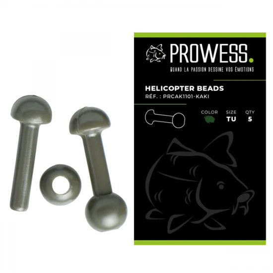 Helicopter Beads Prowess  Kaki 5buc/pac