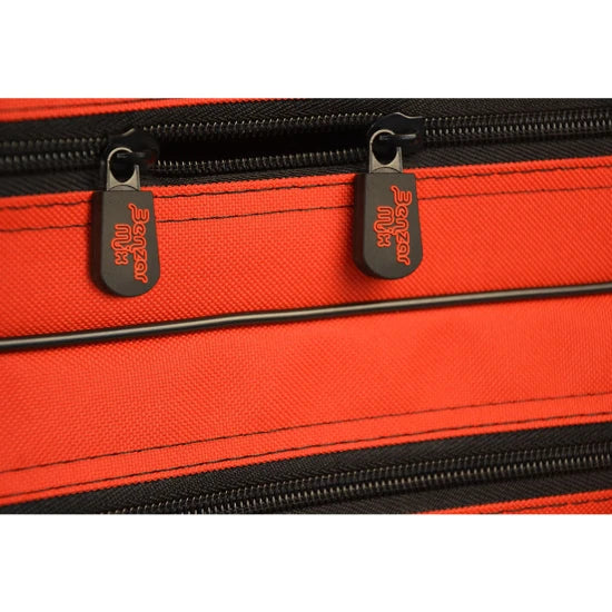 Husa Benzar Mix Pentru 3 Lansete Cu Mulineta, Black / Red, 165cm