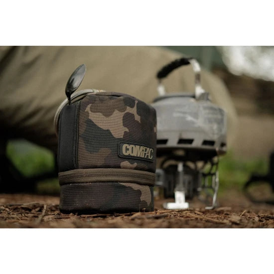 Husa Korda Compac Gas Canister Jacket, Dark Kamo, 11x11x15cm