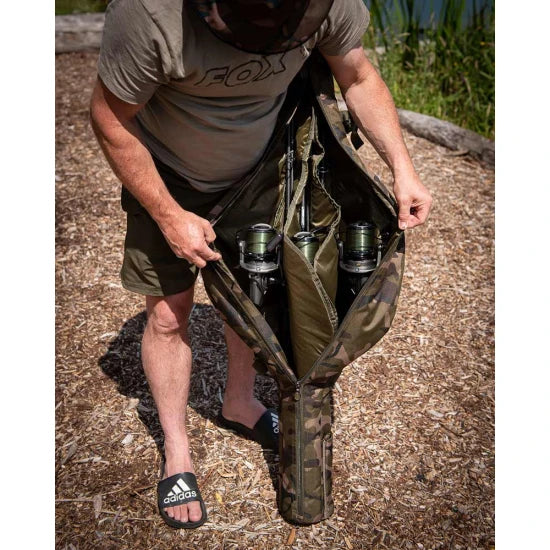 Husa Lansete Fox Camo Lite Tri Sleeve 12ft, 192x25x28cm