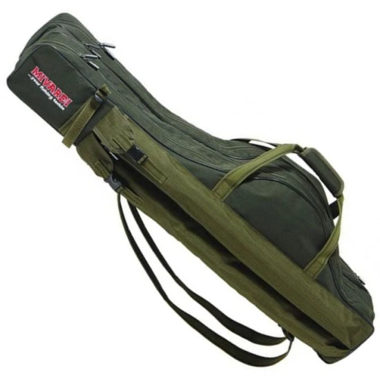 Husa Lansete Mivardi Rod Holdall Multi Green, 3 Compartimente, 145cm