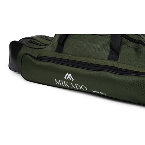 Husa Lansete Mikado 3 Compartimente Cu Baza Intarita, Verde, 120cm
