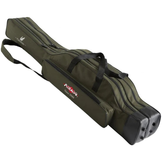 Husa Lansete Mikado Green 2 Compartimente Cu Baza Intarita, 140cm