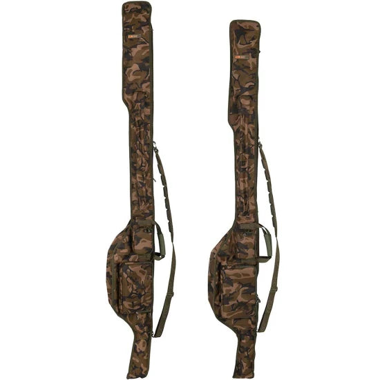 Husa Lansete Cu Mulinete Fox Camolite Double Spod Jackets 13ft, 2 Compartimente