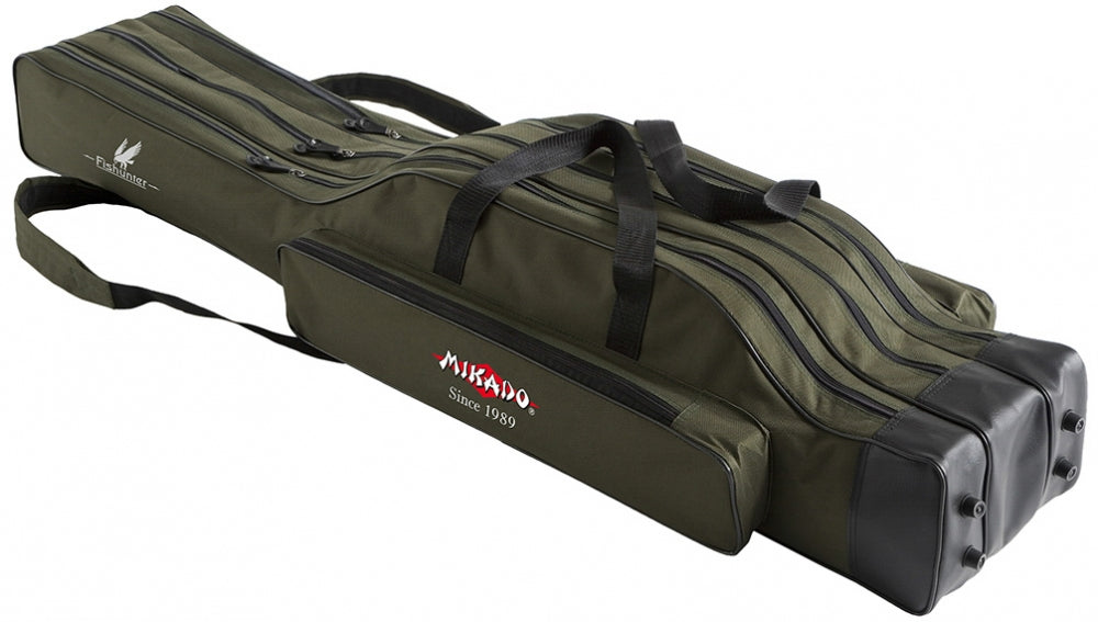 Husa lansete Mikado Green Hard 3 compartimente 150cm