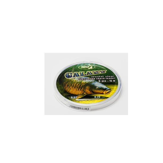 INAINTAS CONIC MONOFILAMENT KATRAN GALAXY 0,28/0,47 MM / 5 X 12 MT