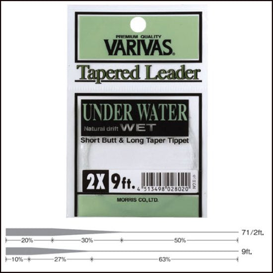INAINTAS MONOFILAMENT VARIVAS FLY UNDERWATER 9FT/2.74m 3X
