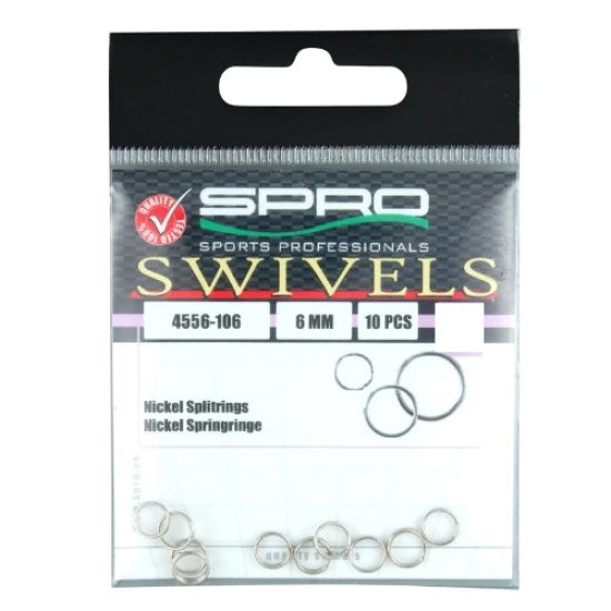 Inele Despicate Spro 6mm 7 Kg 10 Buc