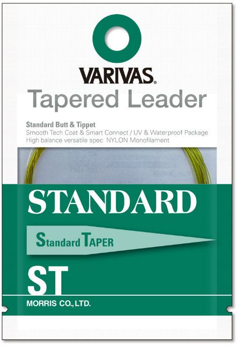 Inaintas Varivas Fly Tapered Leader Standard ST 1x12FT, 0.235mm-0.56mm, 3.65m, 2buc/pac