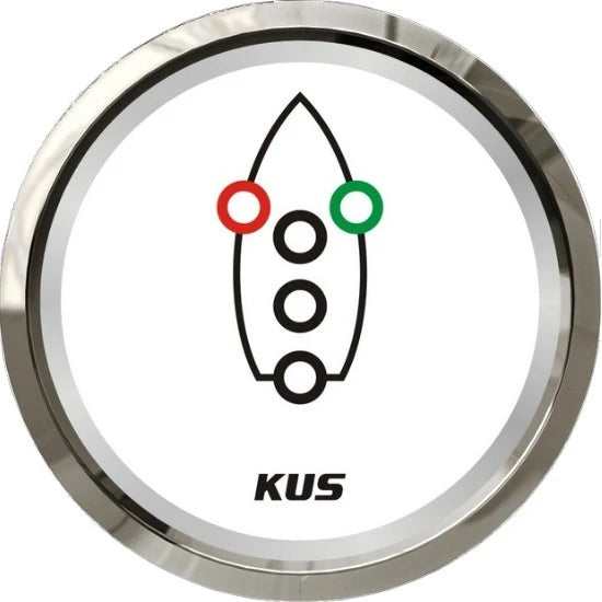 Indicator De Control Pentru Lumini De Navigatie Kus, 52mm, Alb