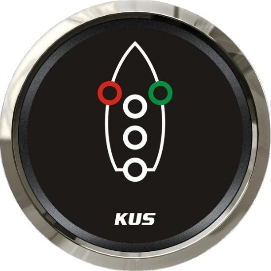 Indicator De Control Pentru Lumini De Navigatie Kus, 52mm, Negru