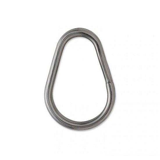 Inele Despicate VMC Ovale Black Nickel Nr.4 10buc/plic