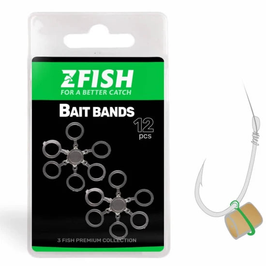 Inele Elastice Zfish Bait Bands, 5.5mm, 12buc/pac