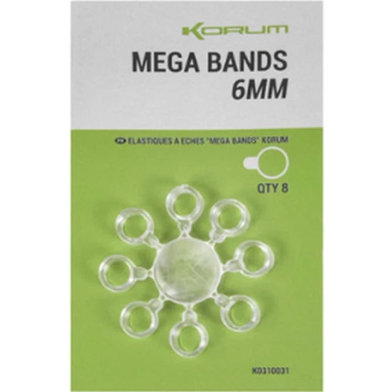 Inele Siliconice Korum Mega Bands, 10mm, 6buc/pac