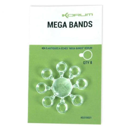 Inele Siliconice Korum Mega Bands 8mm, 8buc/pac