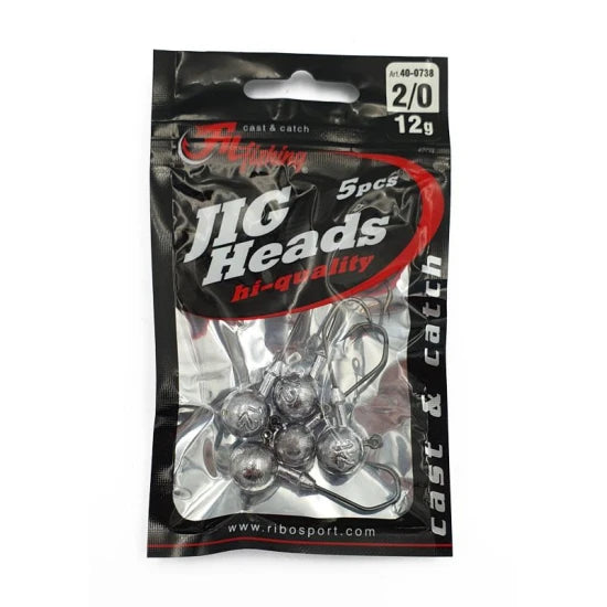 Jig Head Filfishing Cu Carlig Vmc Black Nickel 2/0 8gr 5buc/plic