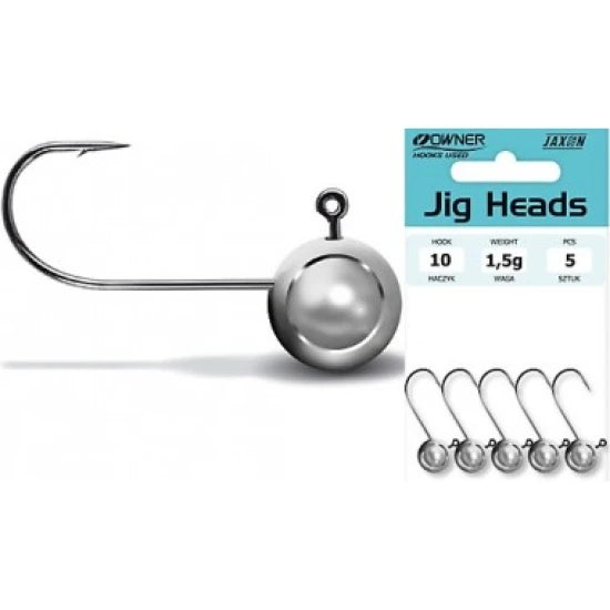 Jig Jaxon Owner Micro Black Nr 12-1.5gr 5/plic