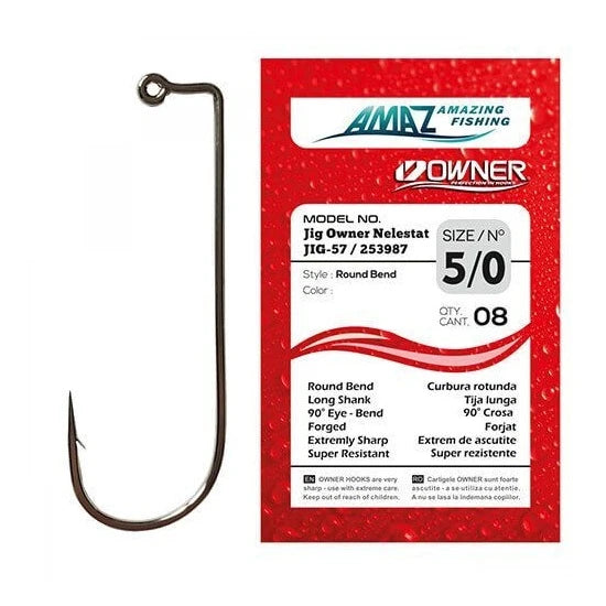 Jig Owner Nelestat No.5/0 Jig-57 253987 White 8buc
