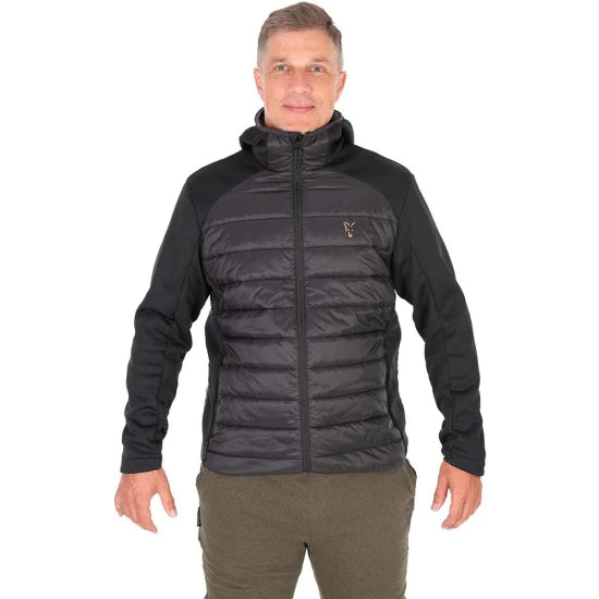 Jacheta Fox Collection Hybrid Jacket, Black / Orange, Marime 3xl