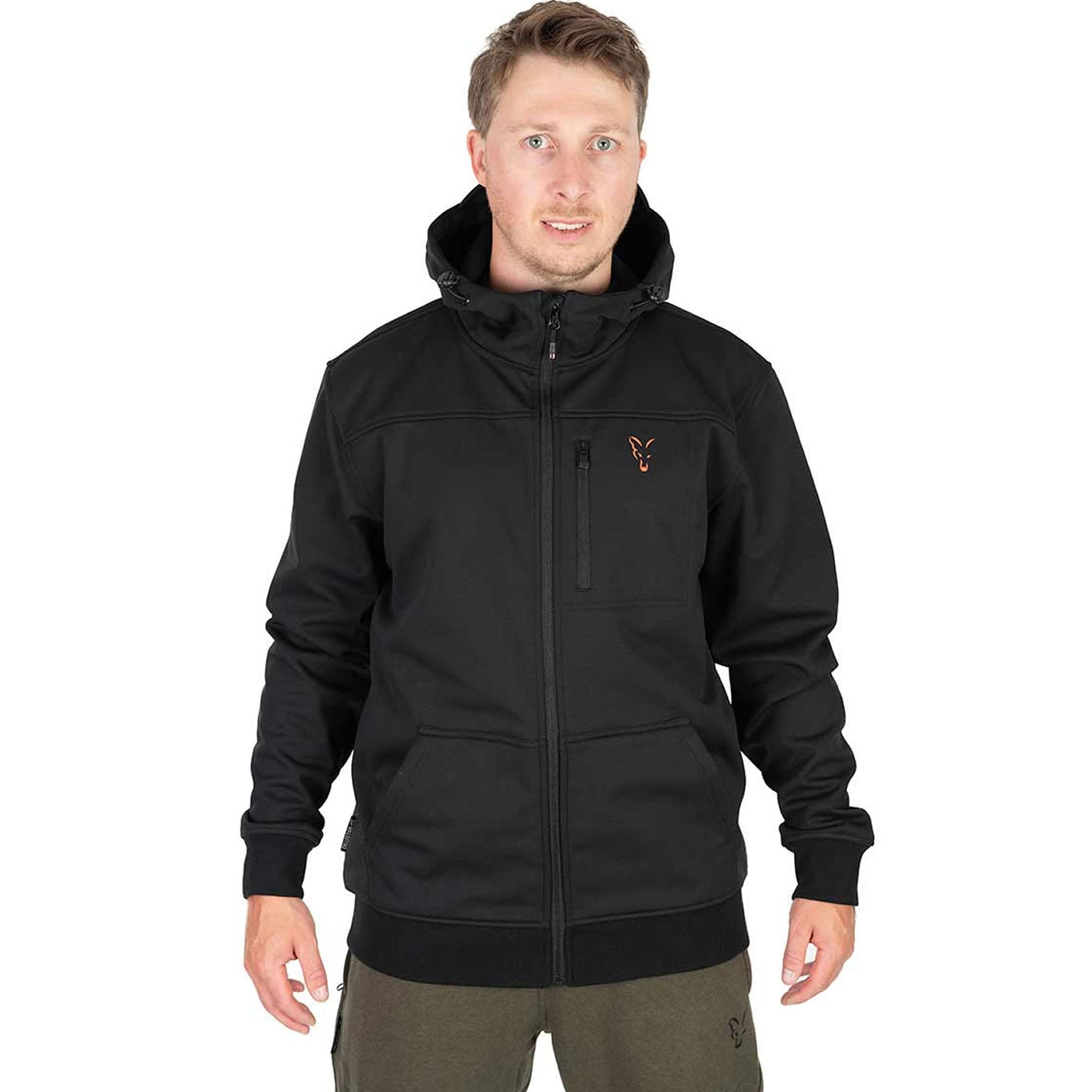 Jacheta Fox Collection Soft Shell Jacket Black &amp; Orange, Marime S
