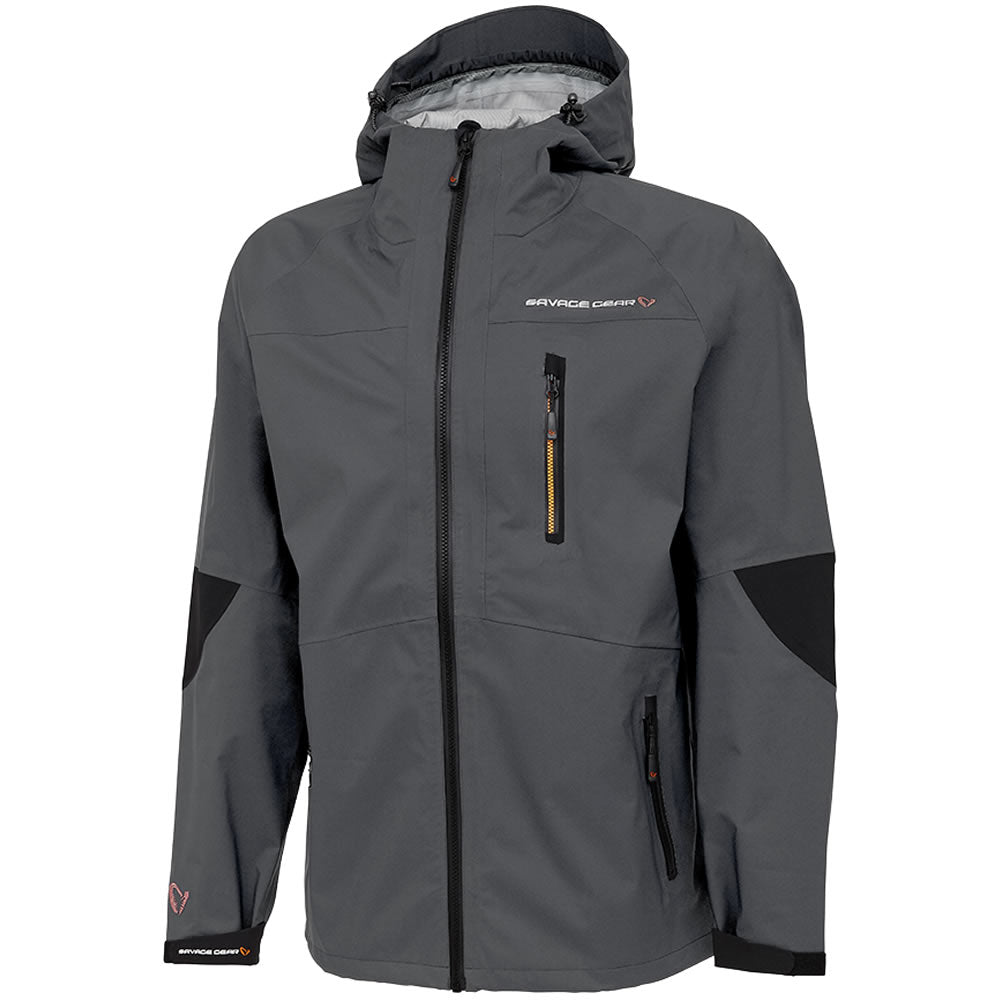 Jacheta Savage Gear SG8 Shell Jacket CastleRock, Grey Black, Marime L