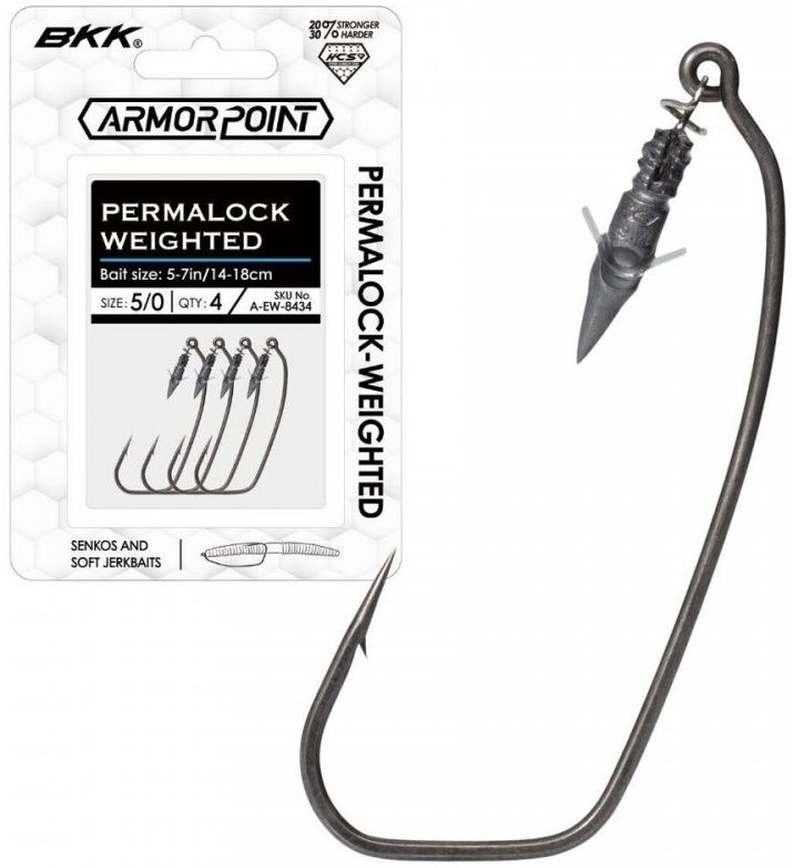 Jig BKK Offset Armor Point Permalock Weighted, 1.75g, Nr. 1/0, 4buc/pac