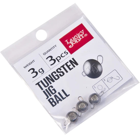 Jig Ball Cheburashka  Lucky John Tungsten  Silver, 12g, 1buc/pac