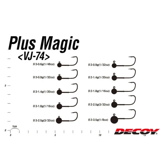 Jig Decoy Vj-74 Plus Magic, Nr.3, 2.5g, 5buc/pac