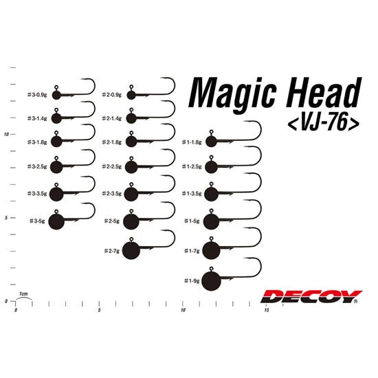 Jig Decoy Vj-76 Magic Head, Nr.2, 2.5g, 4buc/pac