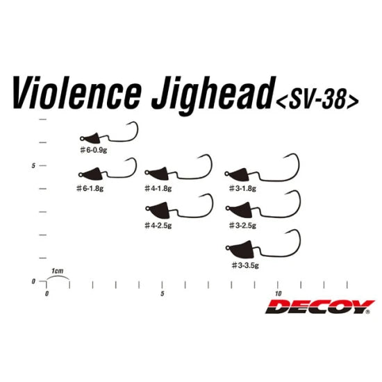 Jig Decoy Sv-38 Violence, Nr.3, 3.5g, 5buc/plic