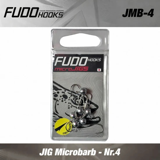 Jig Fudo Microbarb, Nr.4 Bk (black Nickel), 2.0g, 6buc/pac