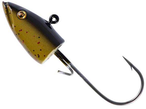 Jig Fox Rage Eel Head, Green Pumpkin, Nr. 3/0, 17g, 3buc/pac