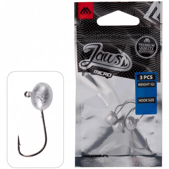 Jig Mikado Jaws Micro Jig Head Bn, Nr.6, 1.5g, 3buc/pac